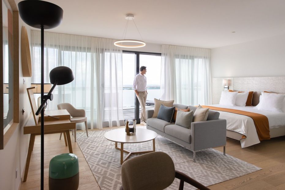 The bedrooms are designed for relaxation & wellness