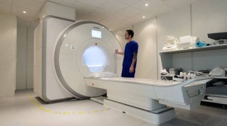 The hospital has an in house MRI scanner