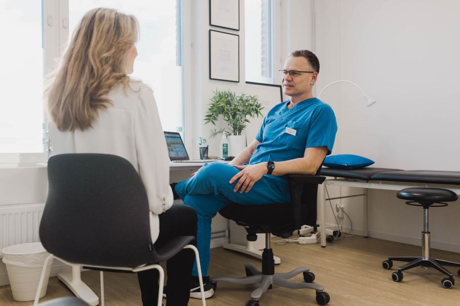 Patients have a relaxed  and open consultation
